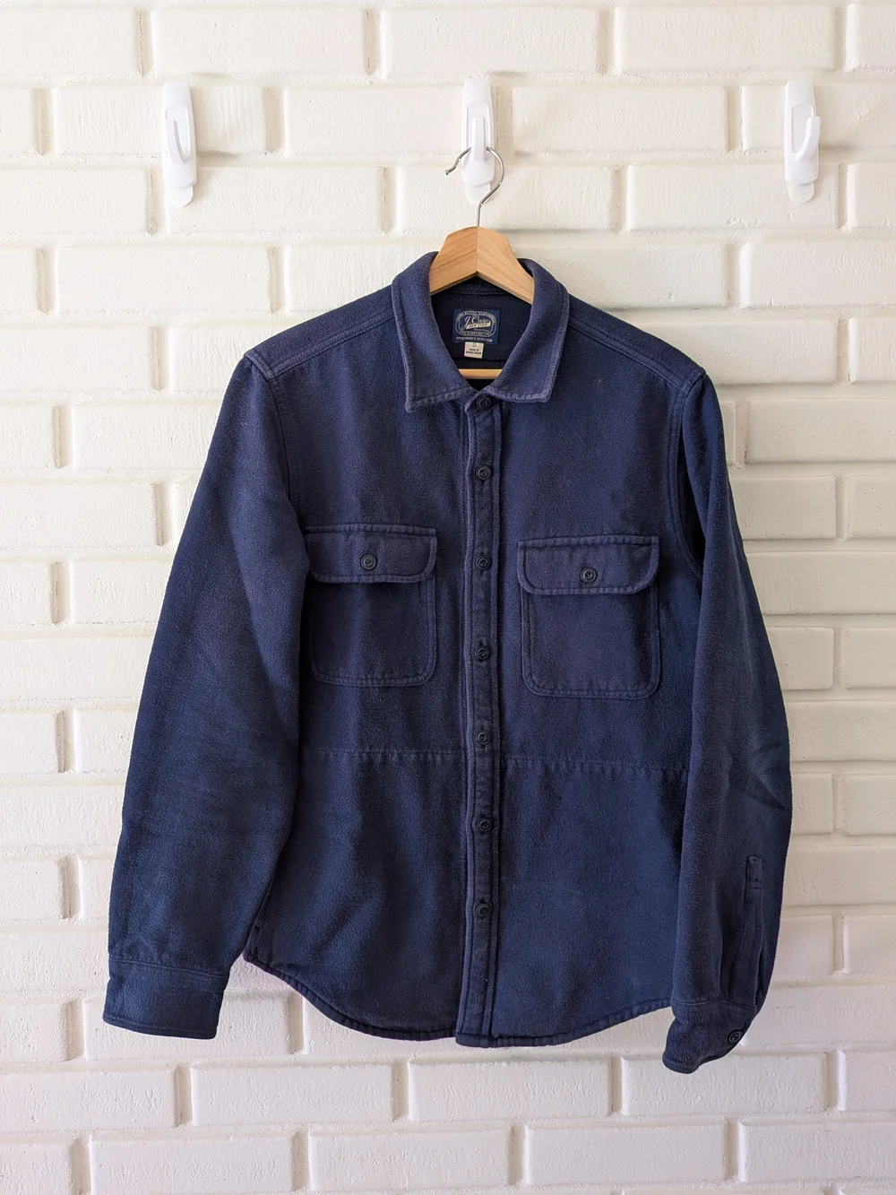 J. Crew Navy Heavyweight Shirt Jacket (Size S)